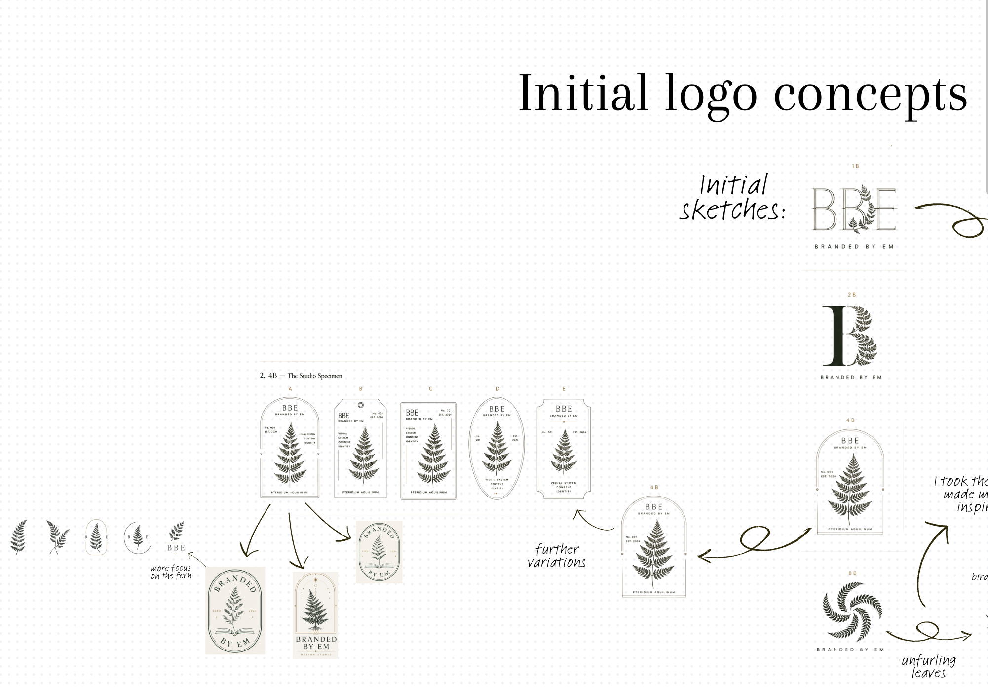 Initial BBE logo concepts